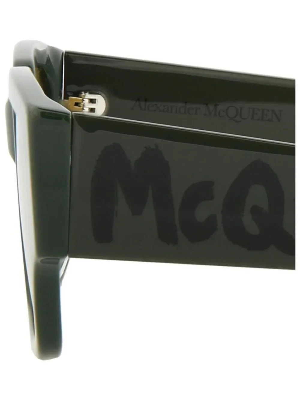 New Alexander McQueen Mens Square/Rectangle Green Green Yellow Fashion Designer